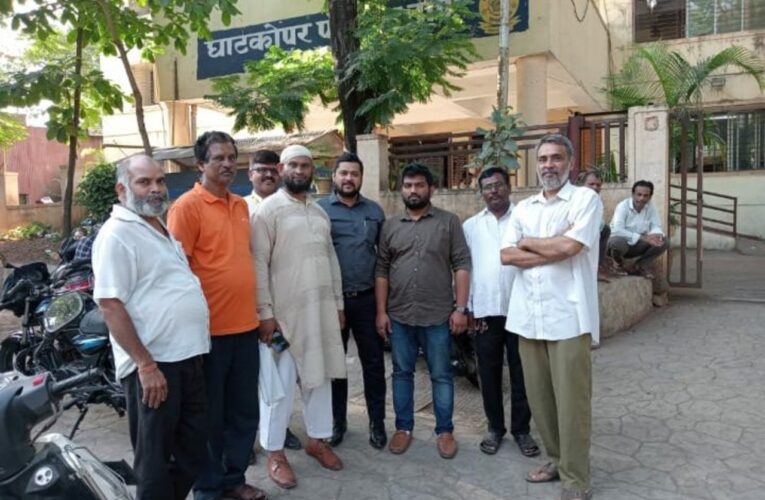 MAT Union President Prashant Sawardekar & Leaders went to Ghatkopar Police Station for the release of Uber driver